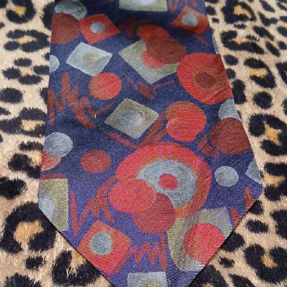 Architect Multicolor Geometric Tie